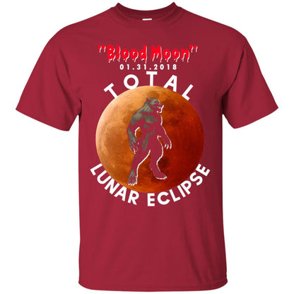 Best Total Lunar Eclipse Shirt 2018 - Blood Moon Werewolf T-shirt Cardinal
