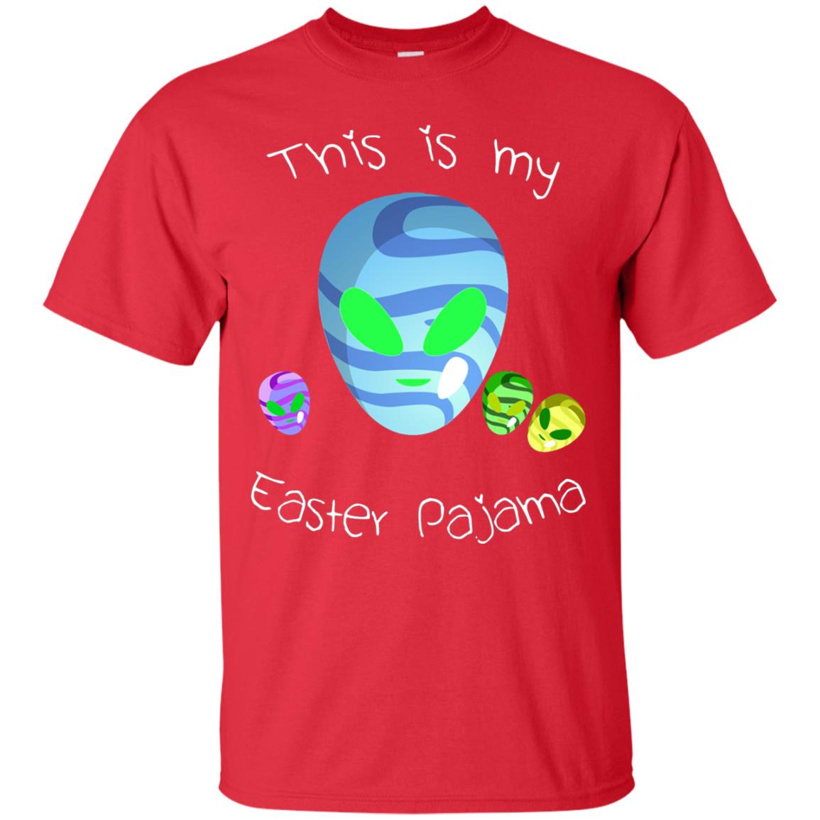 Easter Pajama Alien Shirt Red
