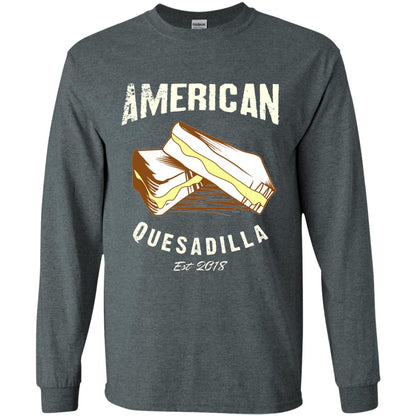 American Quesadilla Est 2018 Grilled Cheese T-shirt Dark Heather