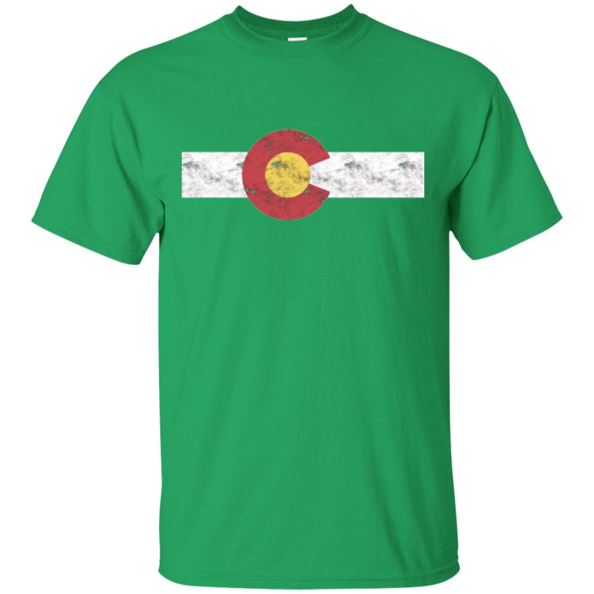 Colorado State Flag T-shirt Patriotic Colorado Day Irish Green