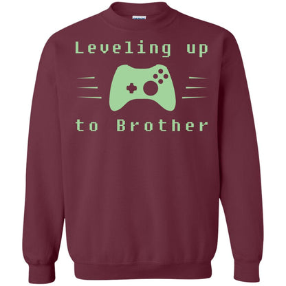 Rata-leveling Up To Brother Gaming Family Shirt Maroon