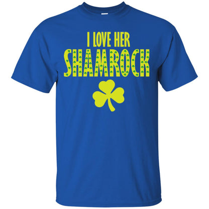 St. Patrick's Day T-shirt I Love Her Shamrock Royal