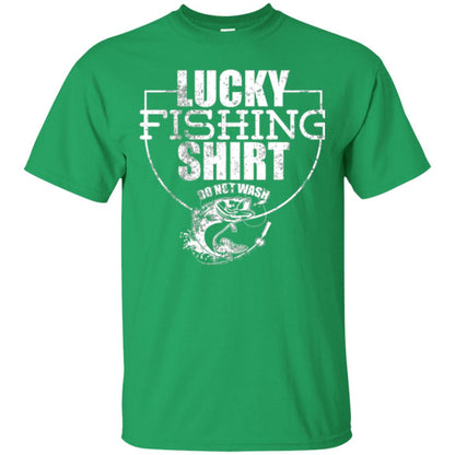 Fisherman T-shirt Lucky Fishing Shirt Do Not Wash Irish Green