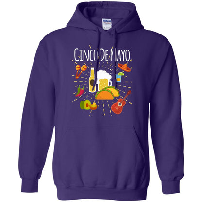 Cinco De Mayo Beer Tacos Guitar Mexico Shirt Purple