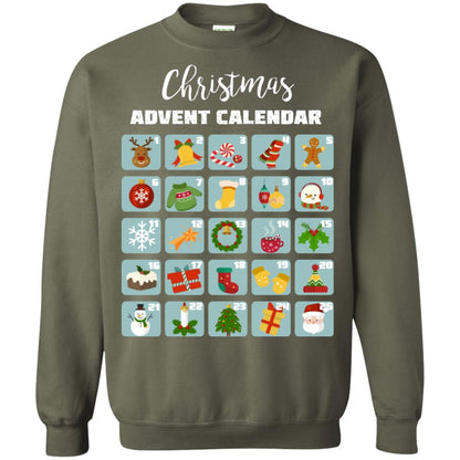 Christmas Calendar December 2018 Gift Shirt Military Green