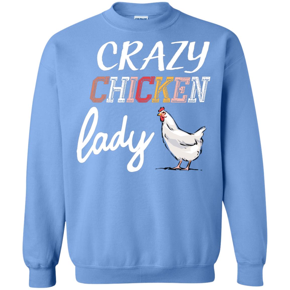 Crazy Chicken Lady Chicken Shirt For Girls Womens Carolina Blue