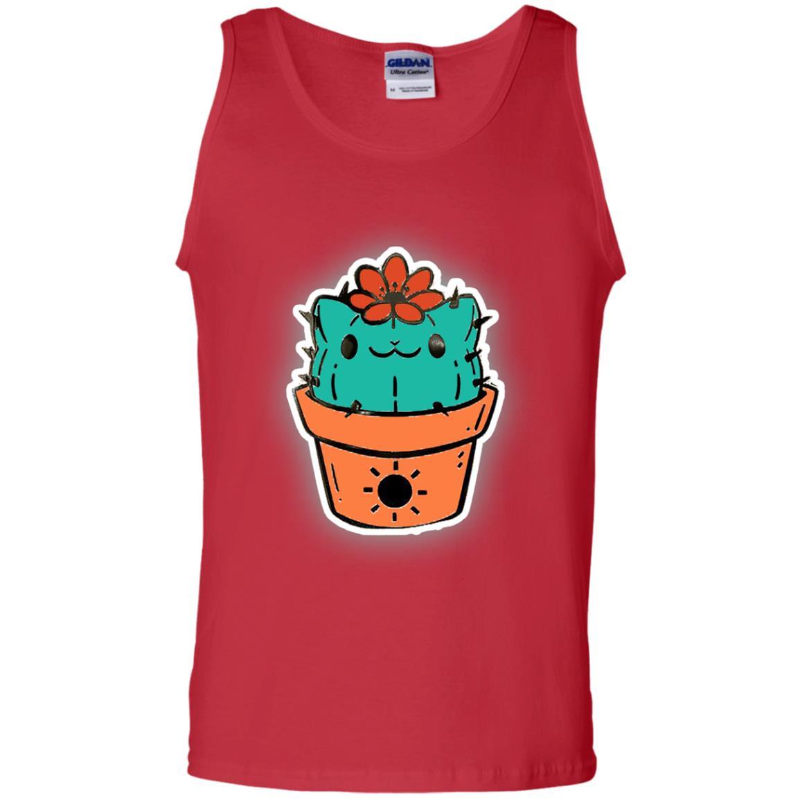 Cat Lovers T-shirt Catcus Red