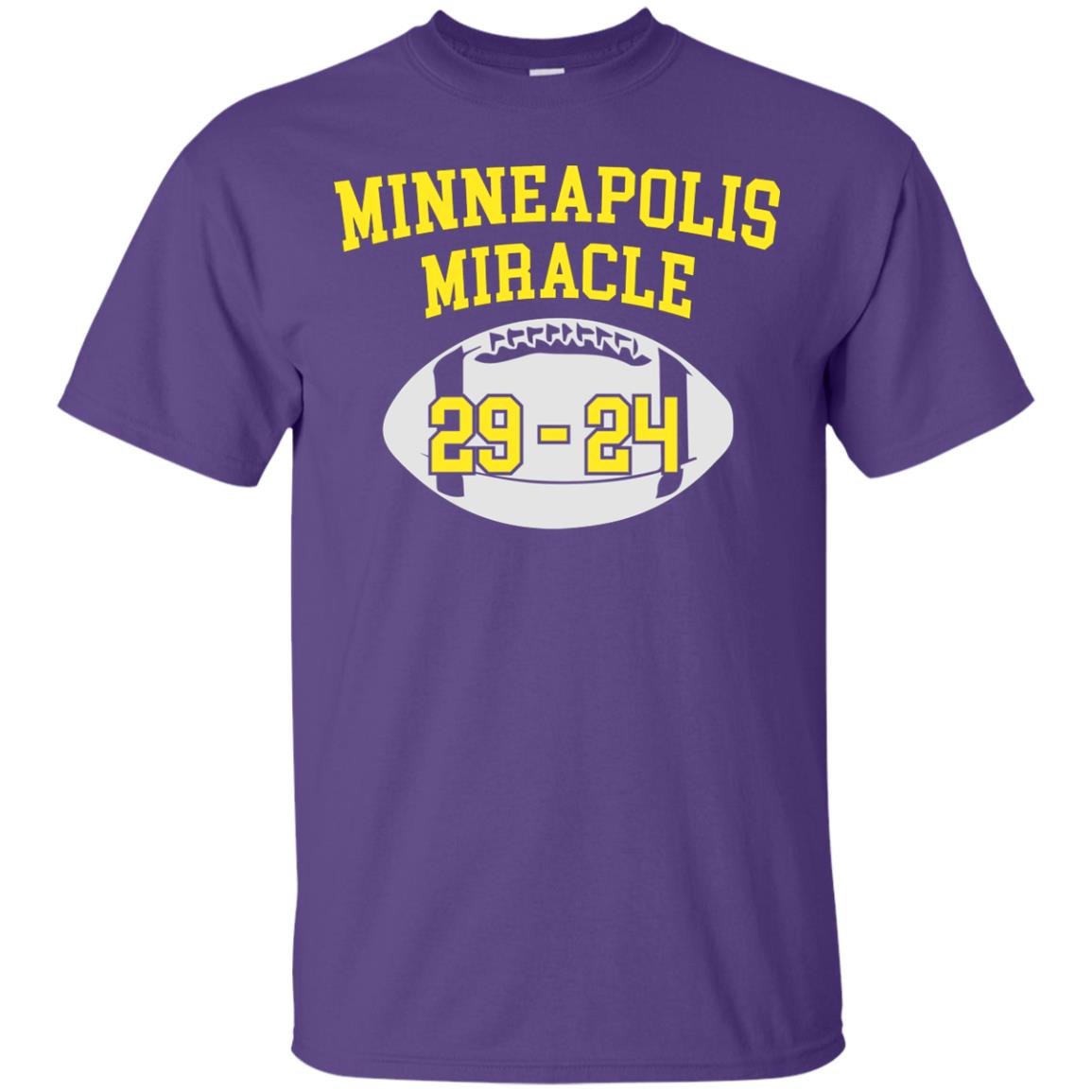 Football Lover T-shirt Minneapolis Miracle Purple