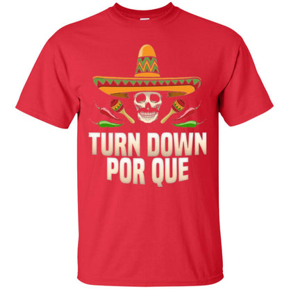 Turn Down Por Que Skull Pirate T-shirt Red