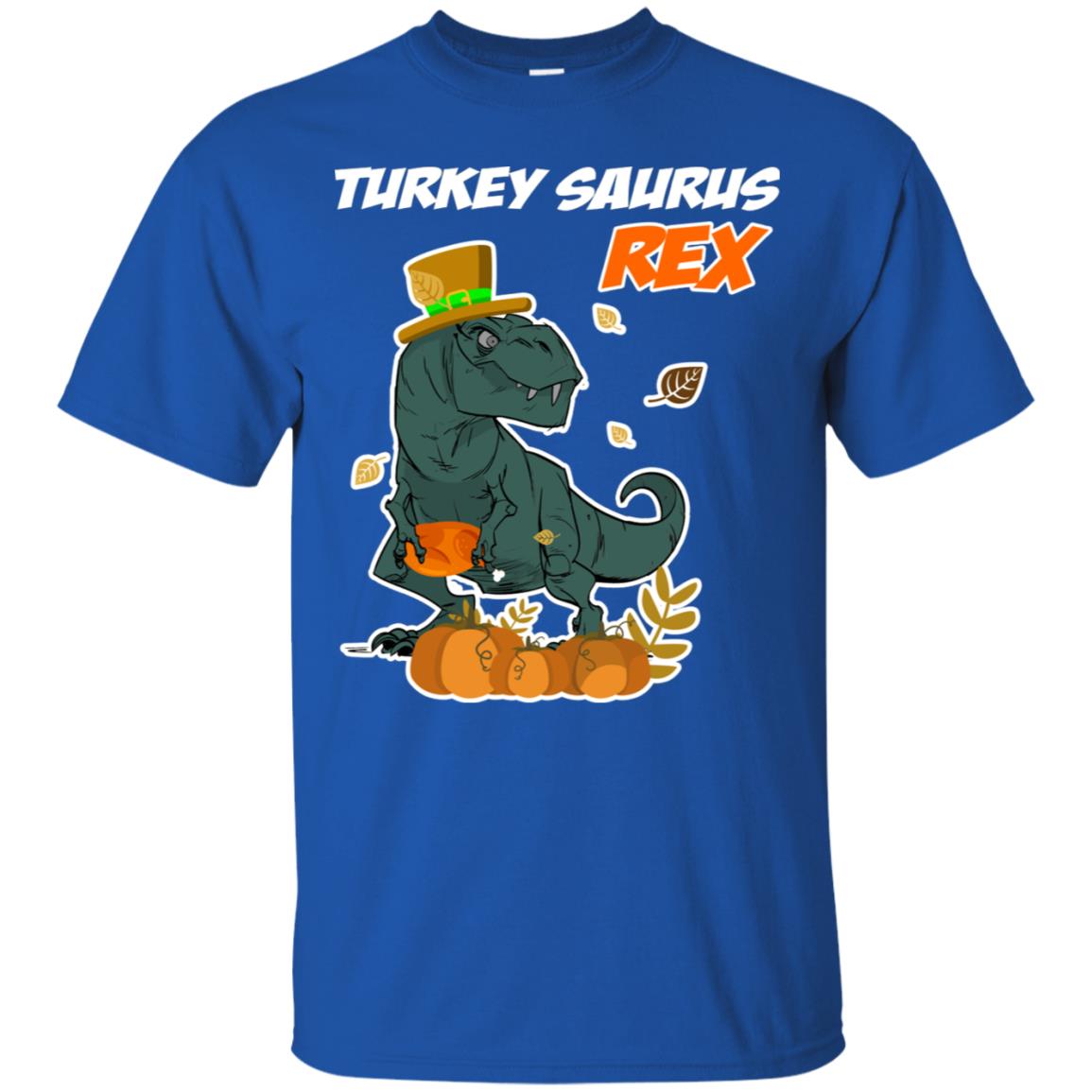 Turkey Rex Saurus Dinosaur Thanksgiving Idea Shirt Royal