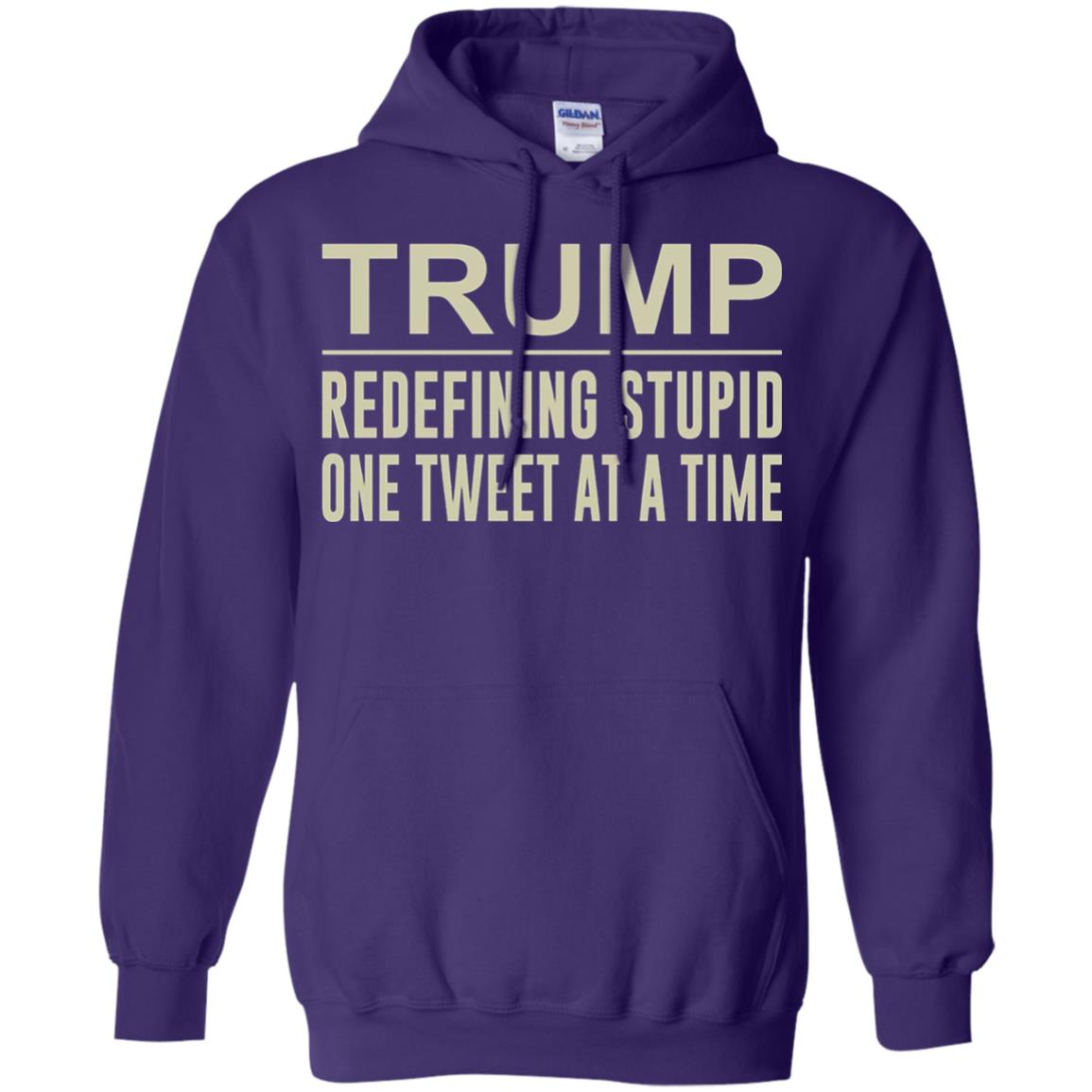 Trump - Redefining Stupid One Tweet At A Time T-shirt Purple