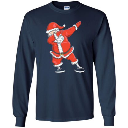 Christmas T-shirt Dabbing Santa Claus T-shirt Navy