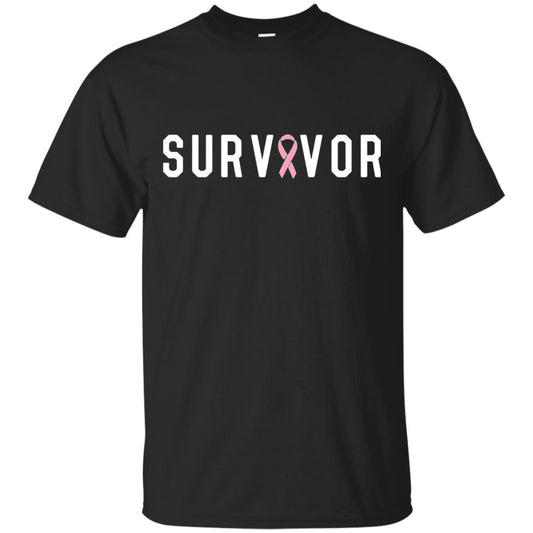 Breast Cancer Survivor We Did It T-shirt Pink Ribbon Black