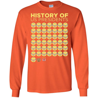 Anti Trump T-shirt History Of Us Presidents Orange