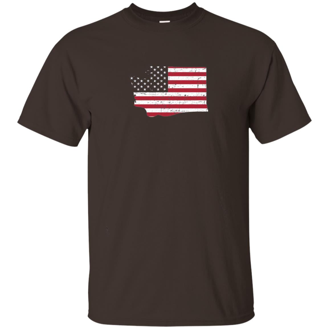 Washington State Home T-shirt Dark Chocolate