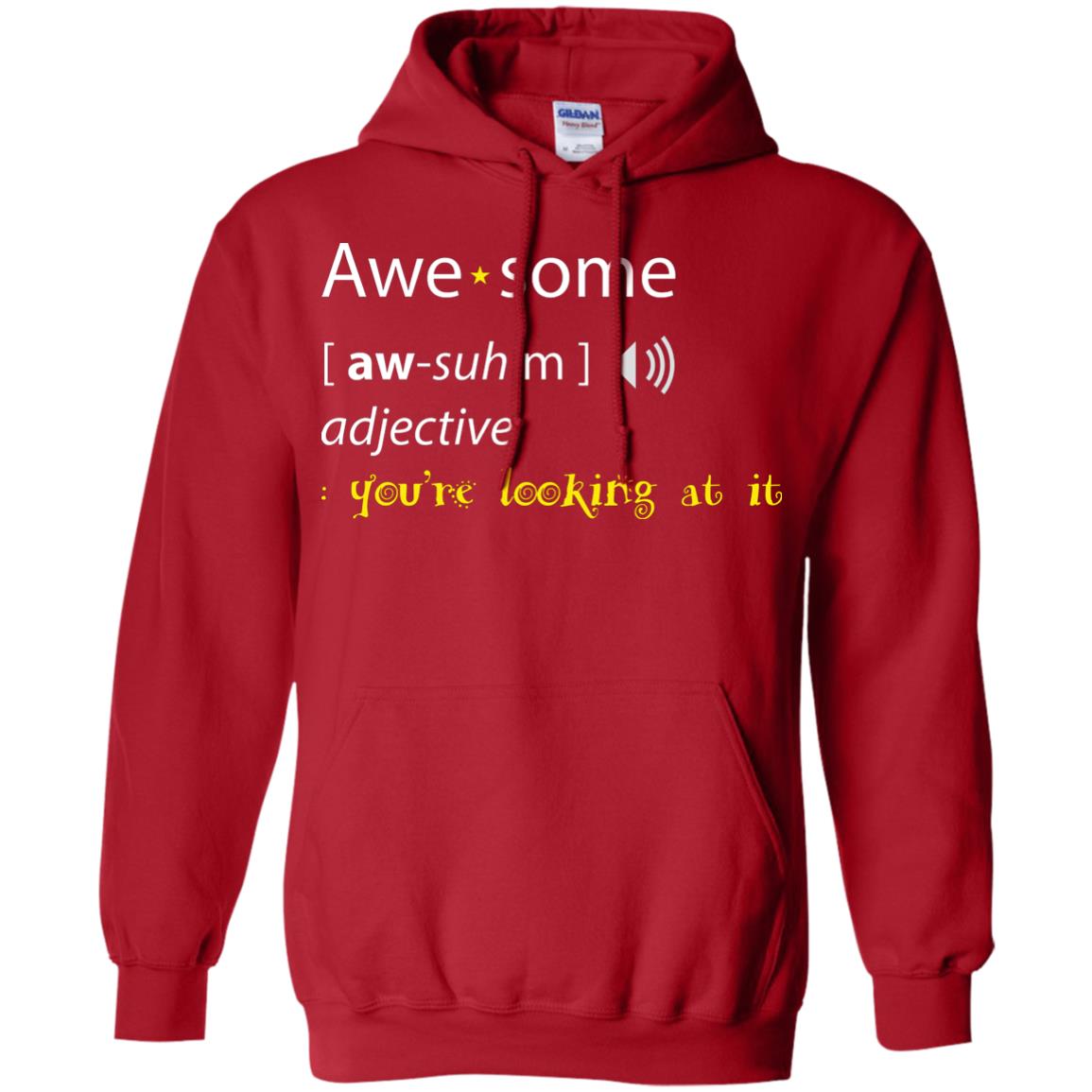 Awesome You_re Looking At It Cool Shirt For Boys Or Girls Red