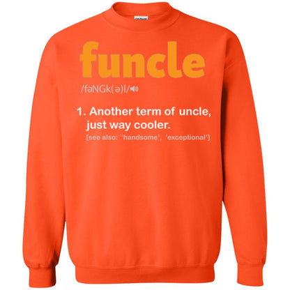 Funcle Definition T-shirt Funny Uncle Jokes Orange