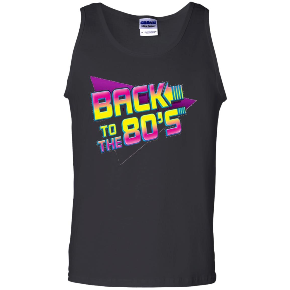 Back To The 80s Graphic Retro Novelty T-shirt Black