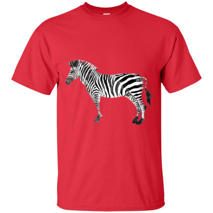 Awesome Zebra T-shirt Red