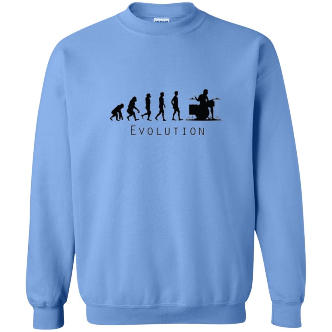 Drumming Lover T-shirt The Evolution Of The Drummer Carolina Blue