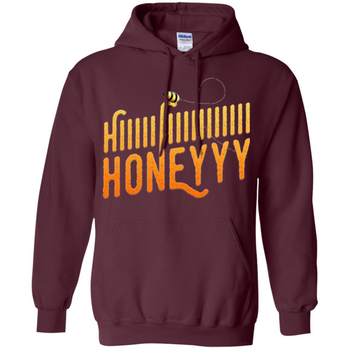 Bee T-shirt Hi Honey T-shirt Maroon