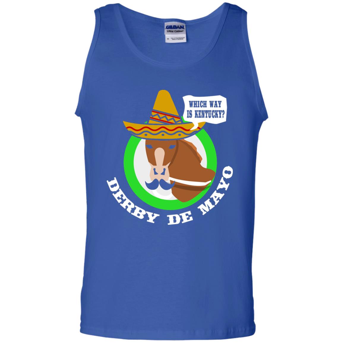 Derby De Mayo Kentucky Sombrero Mexican Horse Race T-shirt Royal