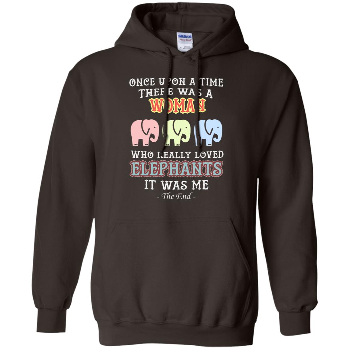 There Was A Woman Who Really Loved Elephants It Was Me Shirt Dark Chocolate