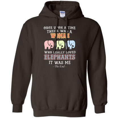 There Was A Woman Who Really Loved Elephants It Was Me Shirt Dark Chocolate