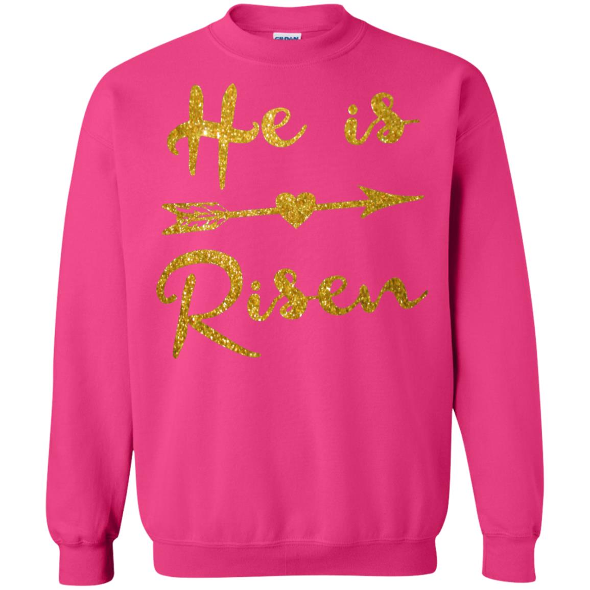 He Is Risen Christian T-shirt Heliconia