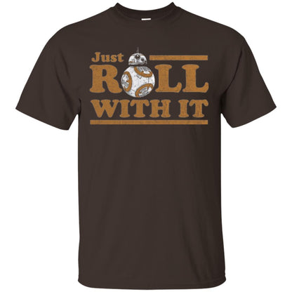 Movie T-shirt Just Roll With You Dark Chocolate