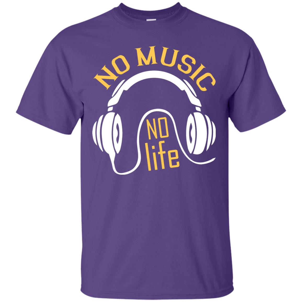 No Music No Life Music Lover Shirt Purple
