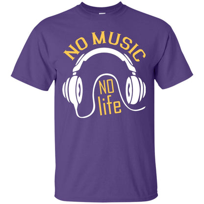 No Music No Life Music Lover Shirt Purple