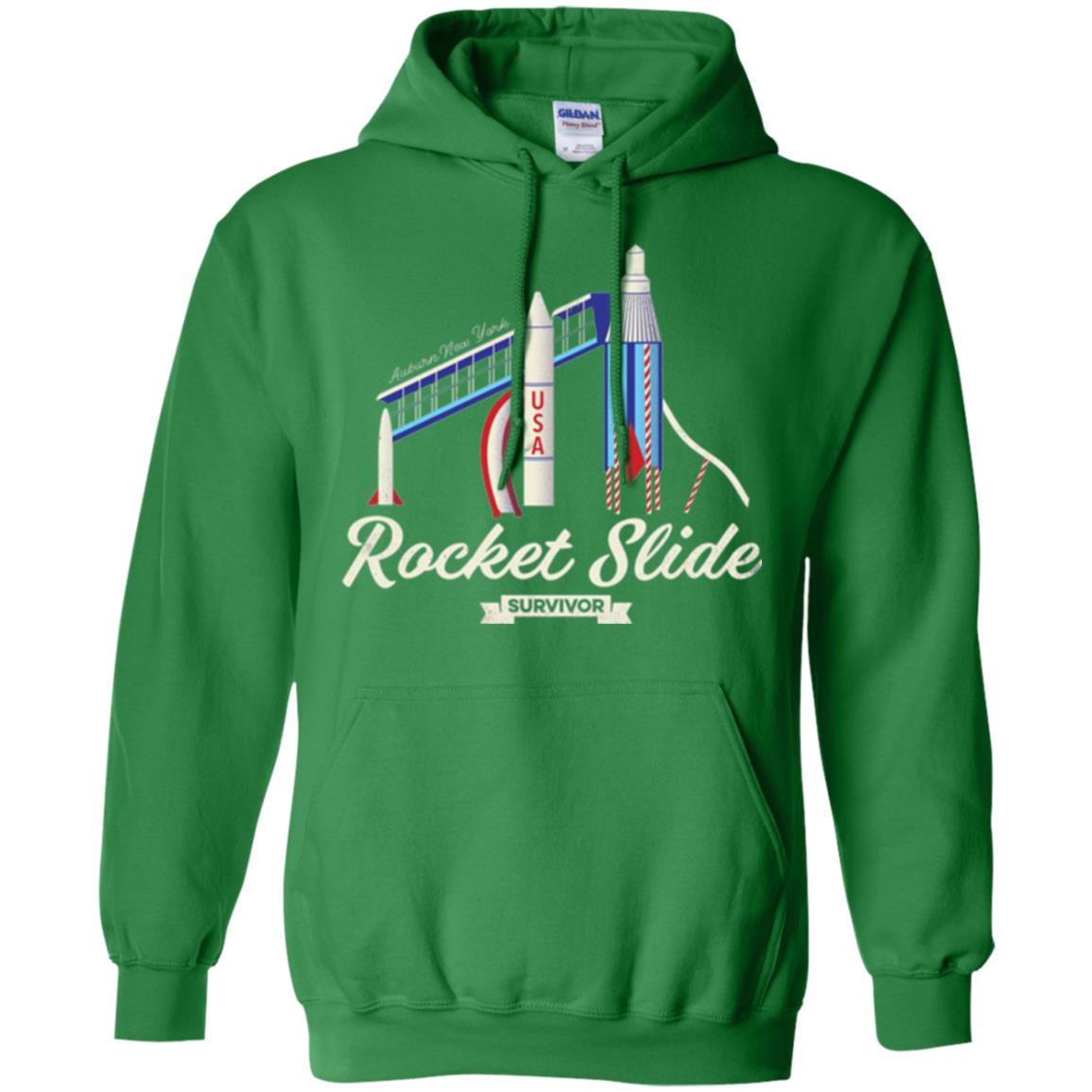 I Survived The Rocket Slide T-shirt Irish Green