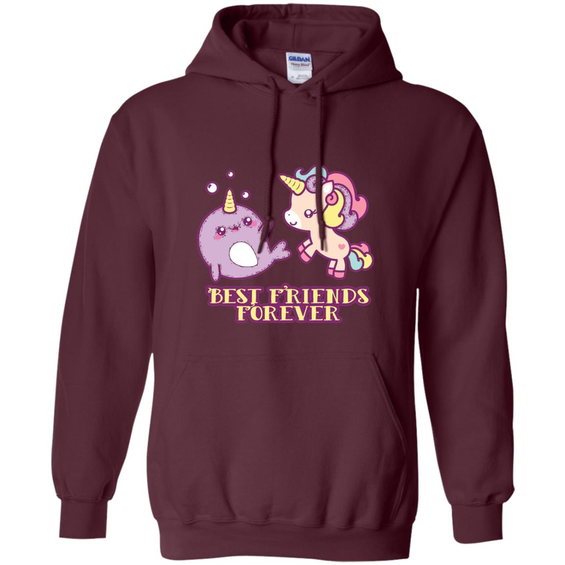Cute Kawaii T-shirt Bff Best Friends Forever Maroon
