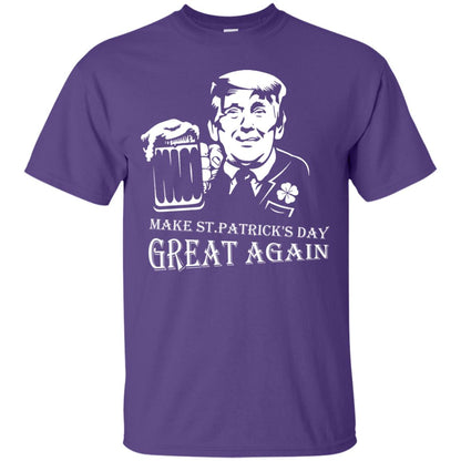 Anti Trump T-shirt Make St.patrick's Day Great Again With American President Purple