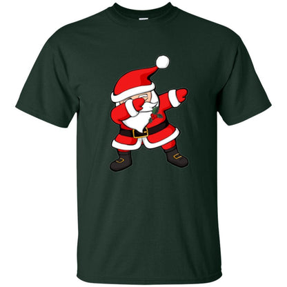 Christmas T-shirt Dabbing Santa Claus Christmas Dab Novelty Forest Green