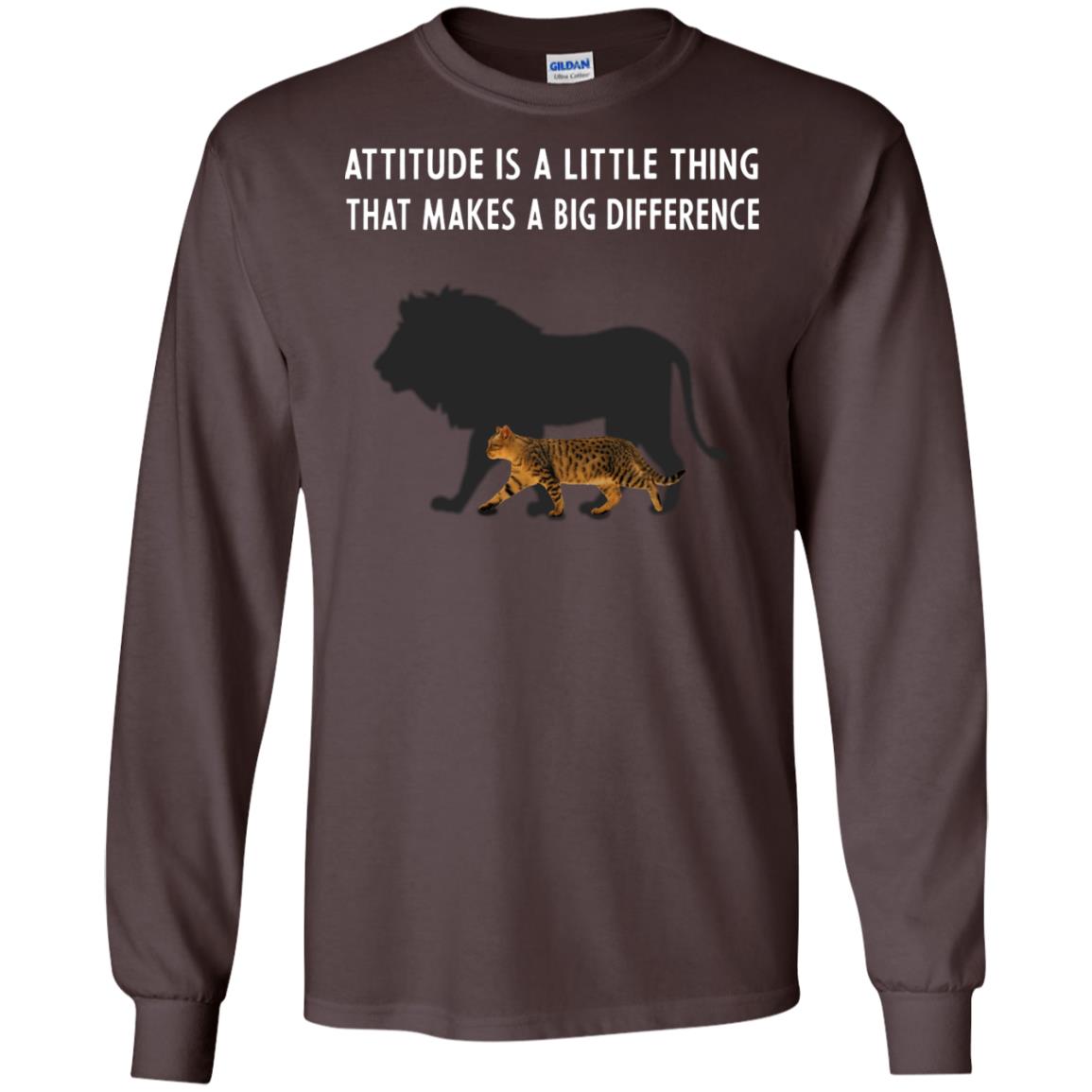 Attitude Is Little Thing That Make A Big Difference Best Quote Shirt Dark Chocolate