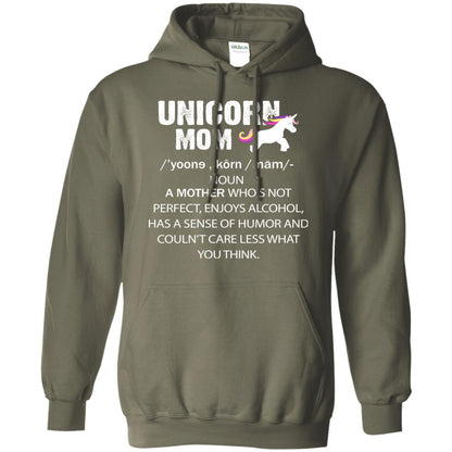 Unicorn Mom Shirt Military Green