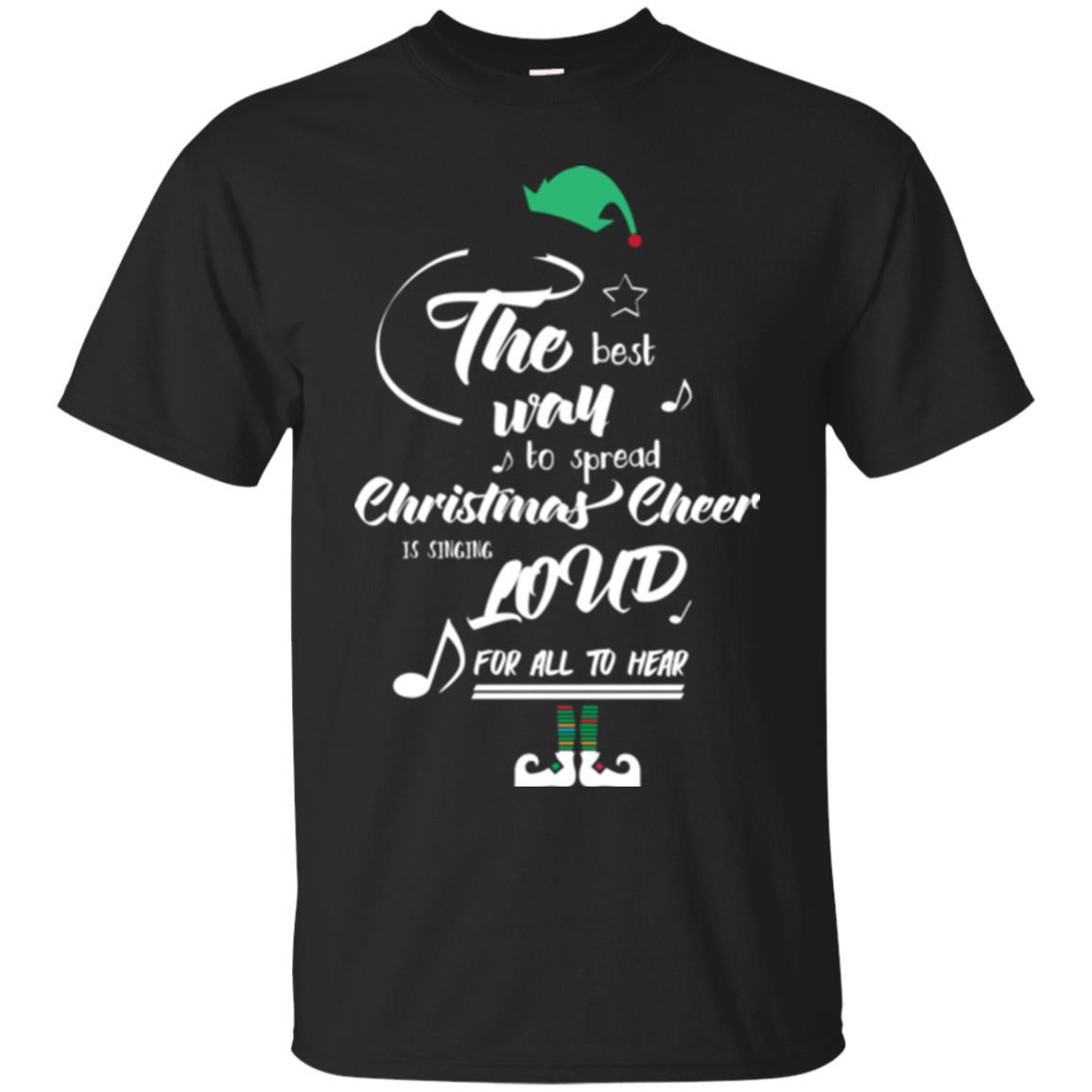 Christmas T-shirt The Best Way To Spread Black