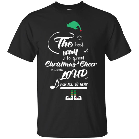 Christmas T-shirt The Best Way To Spread Black