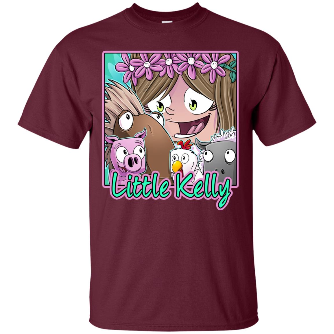 Little Kelly Minecraft Little Club Adventures Shirt Maroon