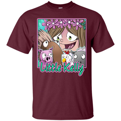 Little Kelly Minecraft Little Club Adventures Shirt Maroon