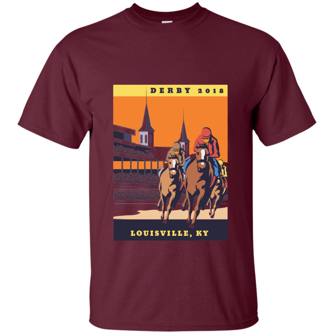 Kentucky Horse Racing Derby Day 2018 Shirt Maroon