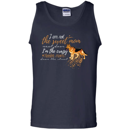 I'm Not The Sweet Mom Next Door I’m The Crazy Heeler Mom Down The Street Shirt Navy