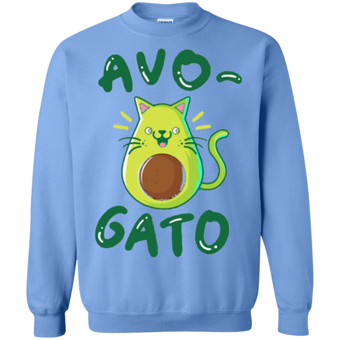 Cat Lovers T-shirt Avocado Avogato Carolina Blue