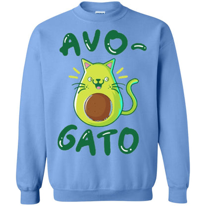 Cat Lovers T-shirt Avocado Avogato Carolina Blue