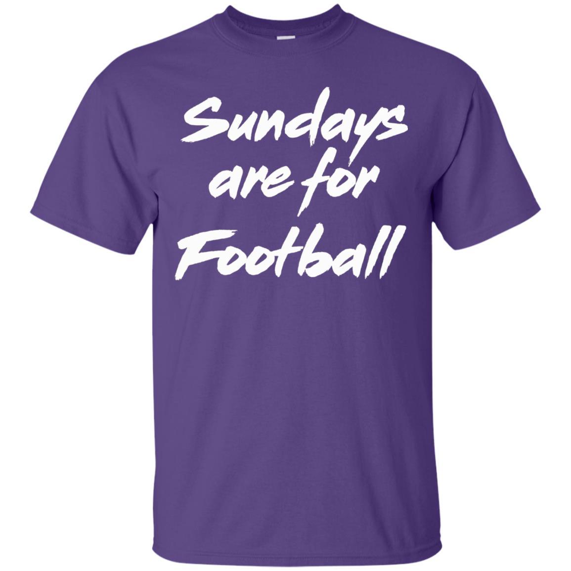 Football Lover T-shirt Sundays Are For Football Purple