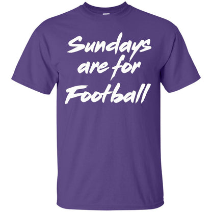 Football Lover T-shirt Sundays Are For Football Purple