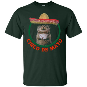 Cinco De Mayo  Kitty Cat Funny Cute Meow Sombrero T-shirt