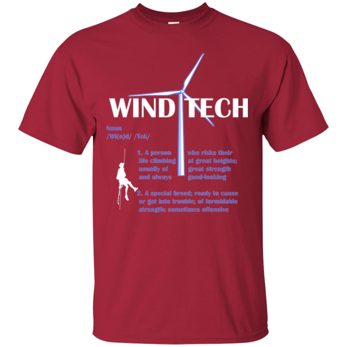 Wind Tech Definition T-shirt Cardinal